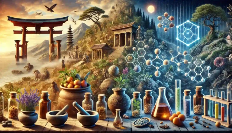 Illustration of the global history of dietary supplements.