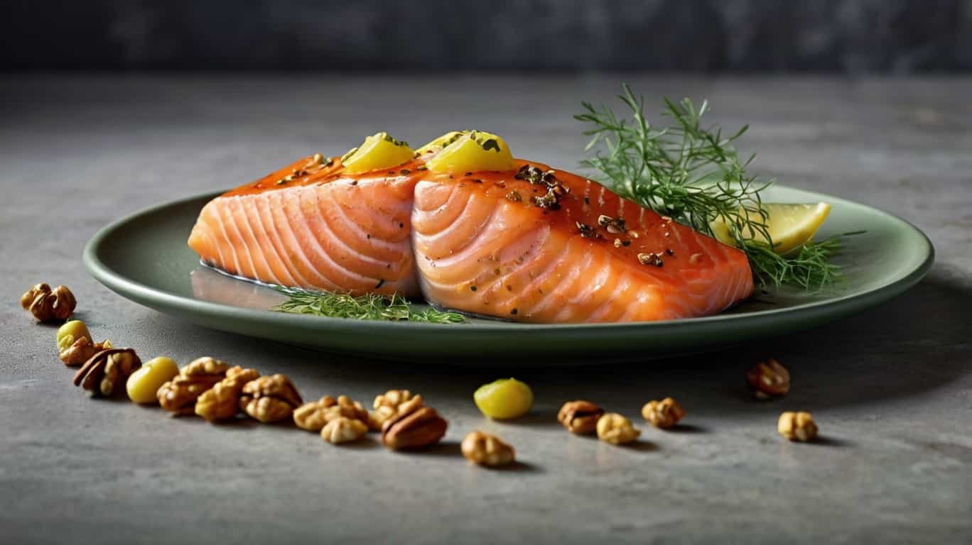 An infographic depicting various natural sources of omega-3 fatty acids, including fish, seeds, nuts, and plant oils.
